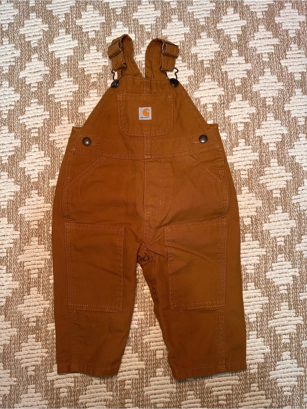 Carhartt Toddler Caramel Brown Duck Canvas Overalls - NWOT
